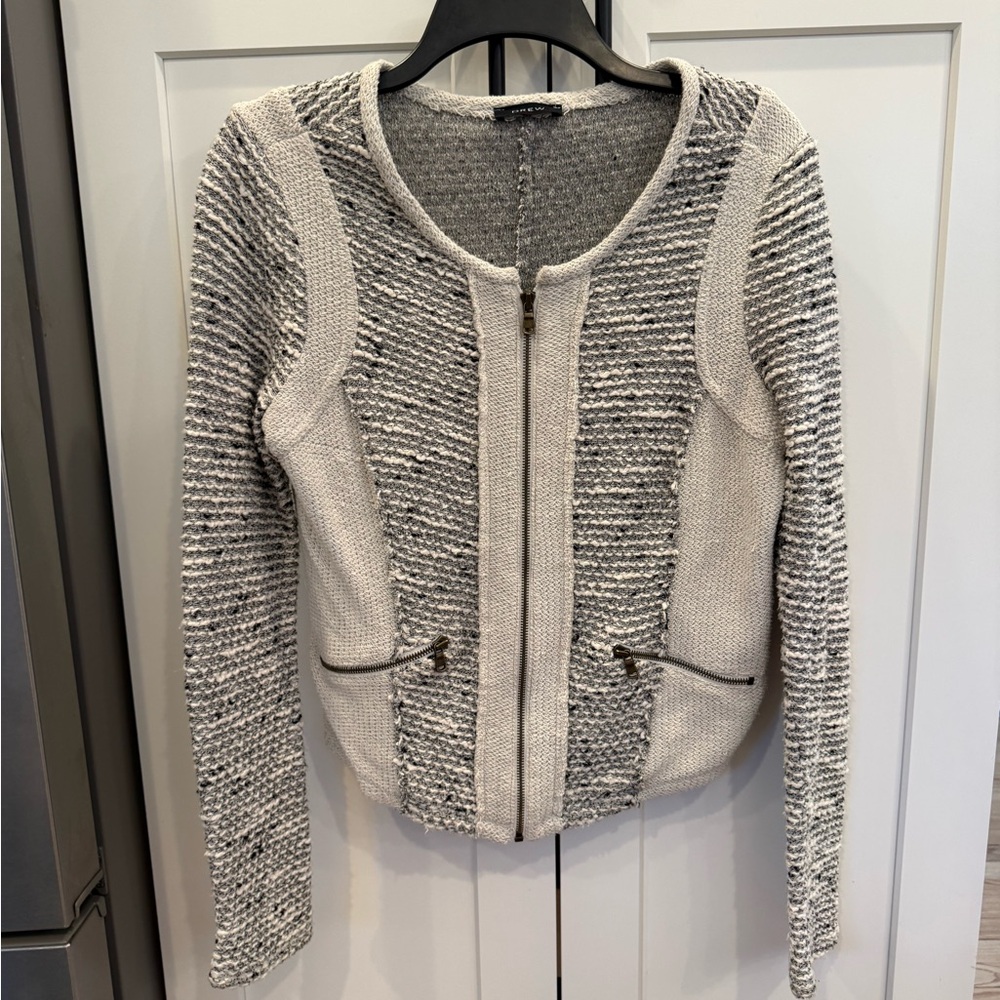 Drew Women's Textured Knit Zip-Up Jacket, XS